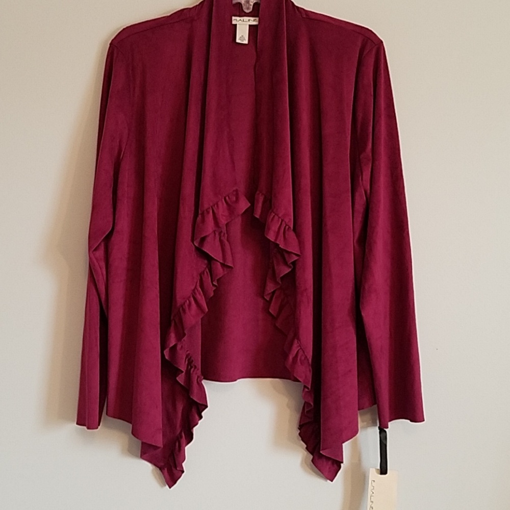 Burgandy swade like shrug